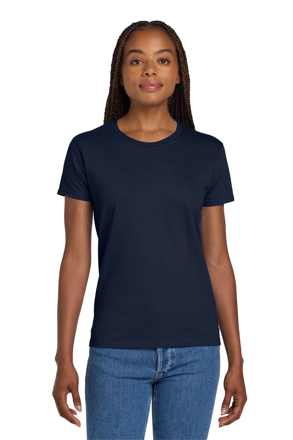 Custom Embroidered or DTF Printed - Gildan ®  Women's Ultra Cotton ®  100% US Cotton T-Shirt. 2000L