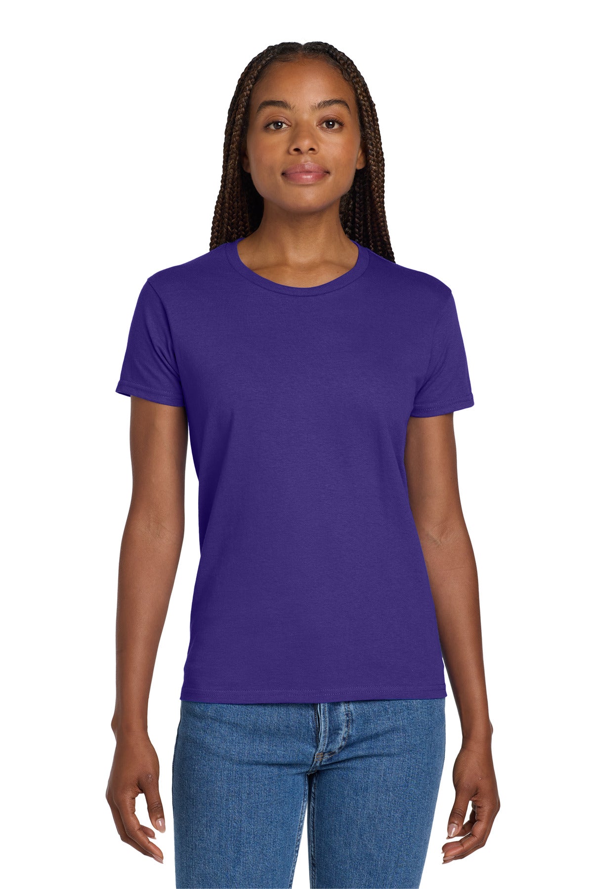 Custom Embroidered or DTF Printed - Gildan ®  Women's Ultra Cotton ®  100% US Cotton T-Shirt. 2000L