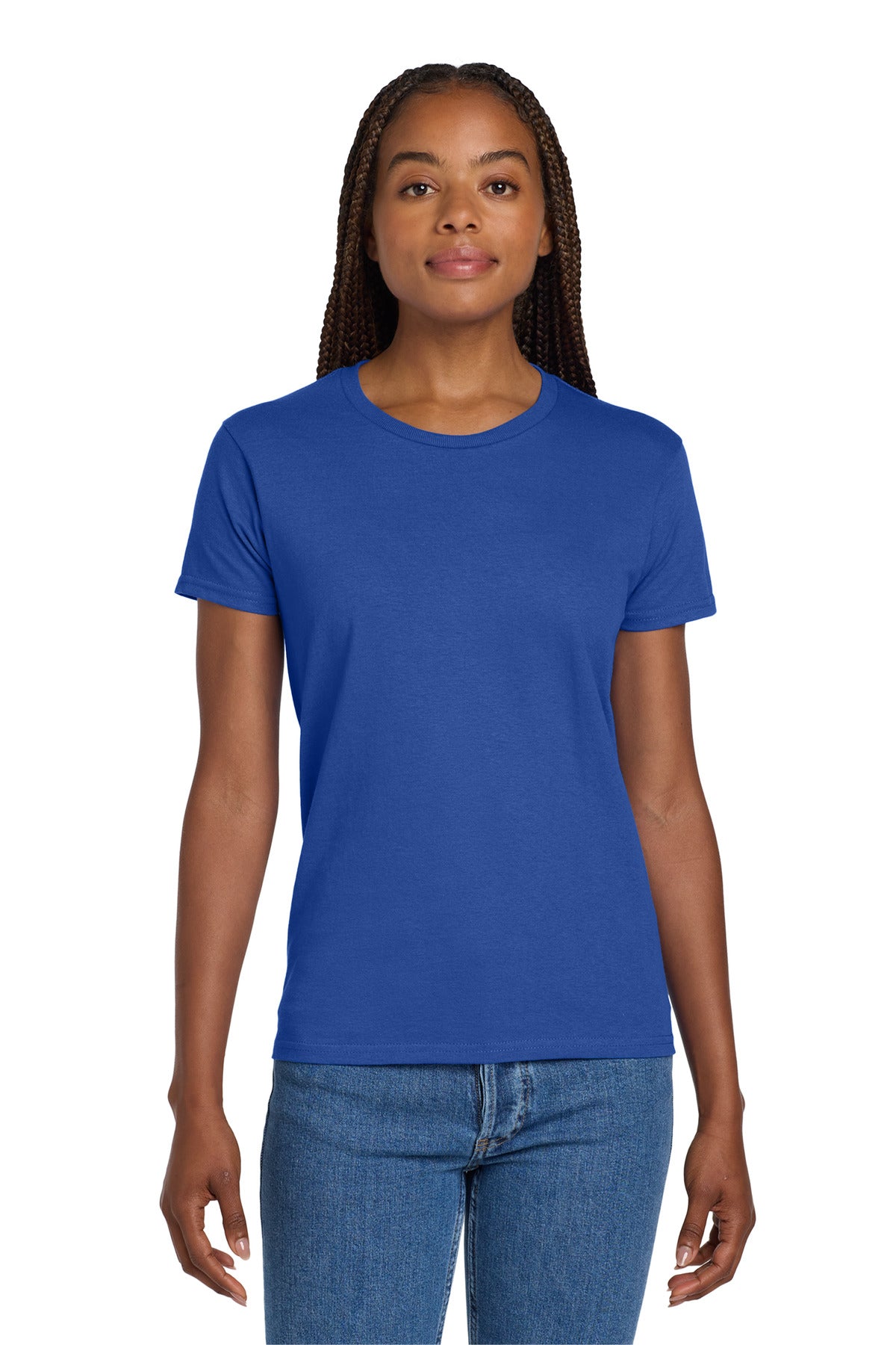 Custom Embroidered or DTF Printed - Gildan ®  Women's Ultra Cotton ®  100% US Cotton T-Shirt. 2000L