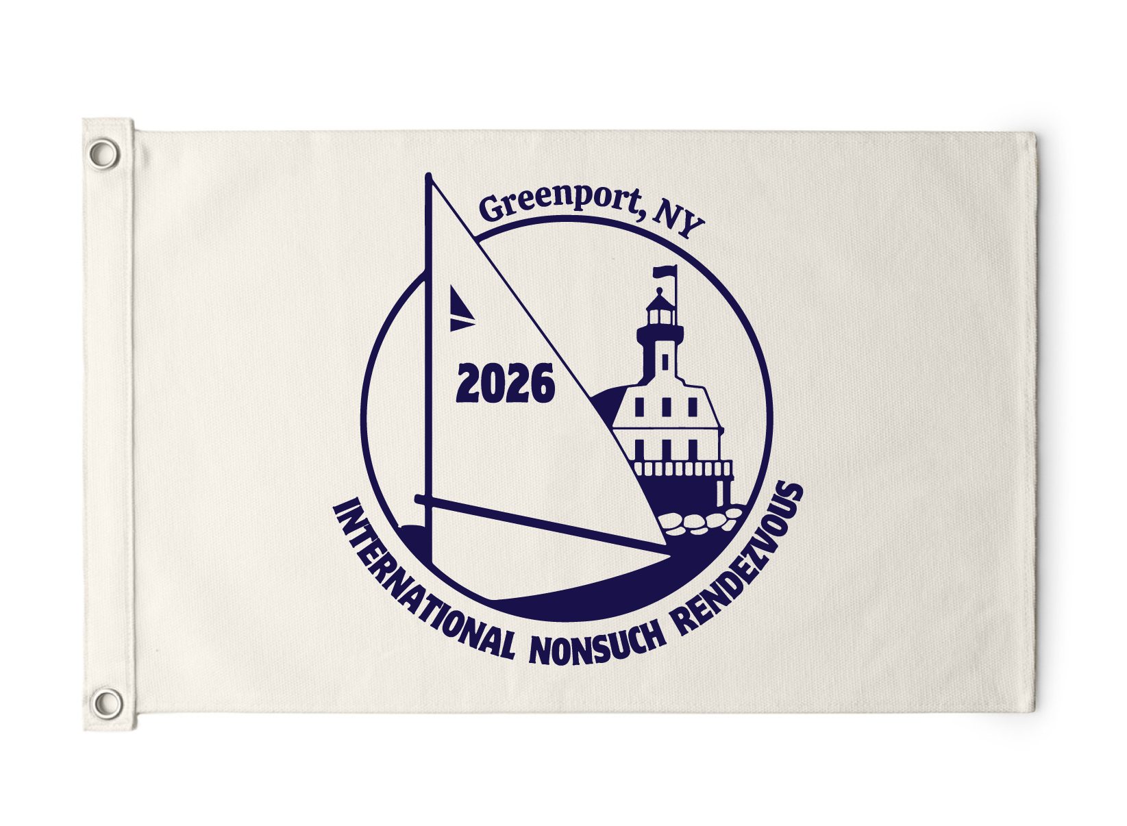 Nonsuch 2026 Greenport Rendezvous - Canvas Flag 1512