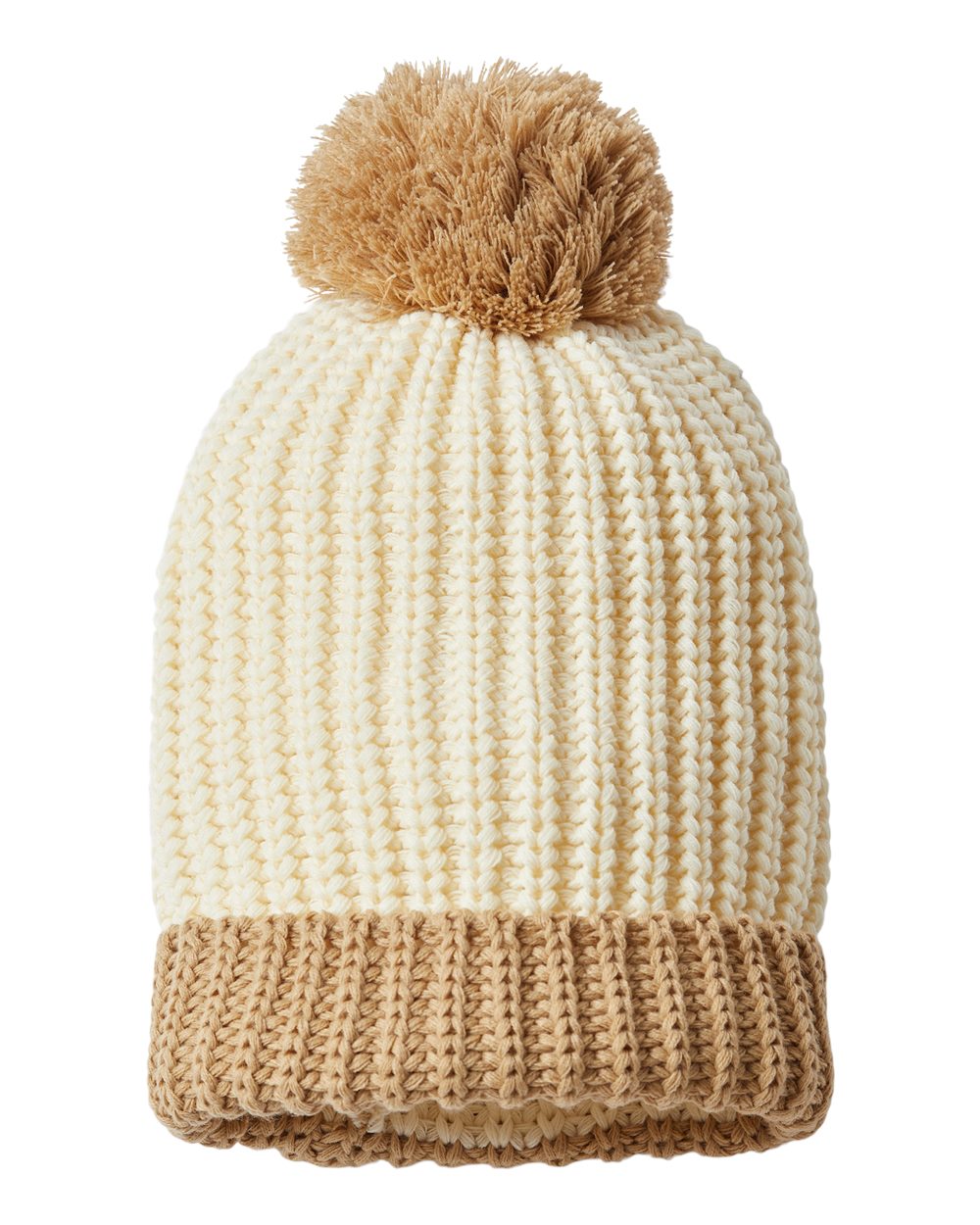 Custom Embroidery - Richardson - Chunky Cable with Cuff & Pom Beanie - 143R