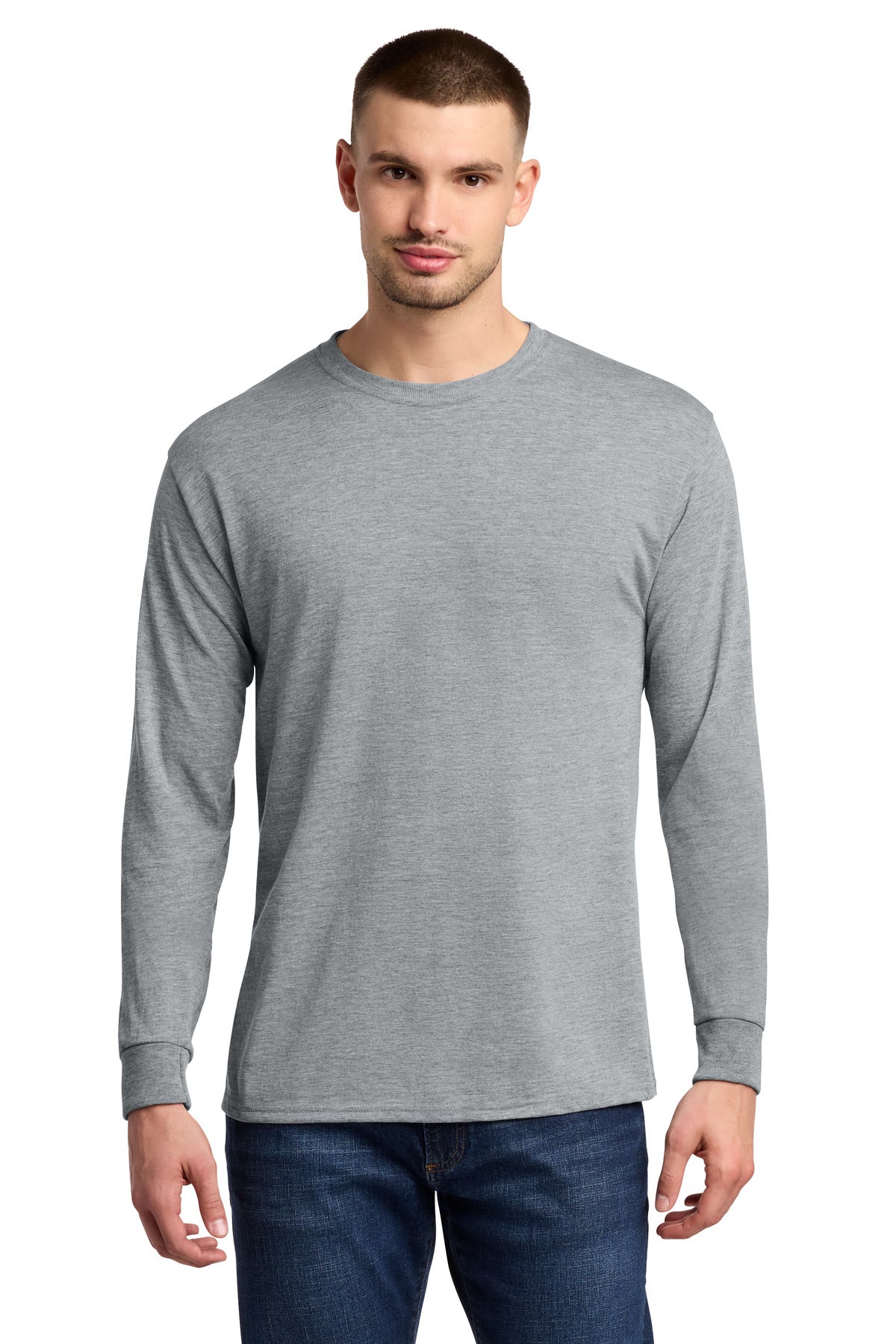 Custom Embroidery or DTF Print - Jerzees ®  Dri-Power ®  100% Polyester Long Sleeve T-Shirt 21LS