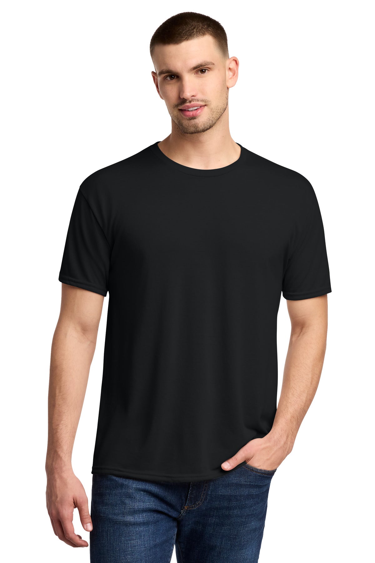 Custom Embroidery or DTF Print - Jerzees ®  Dri-Power ®  100% Polyester T-Shirt. 21M
