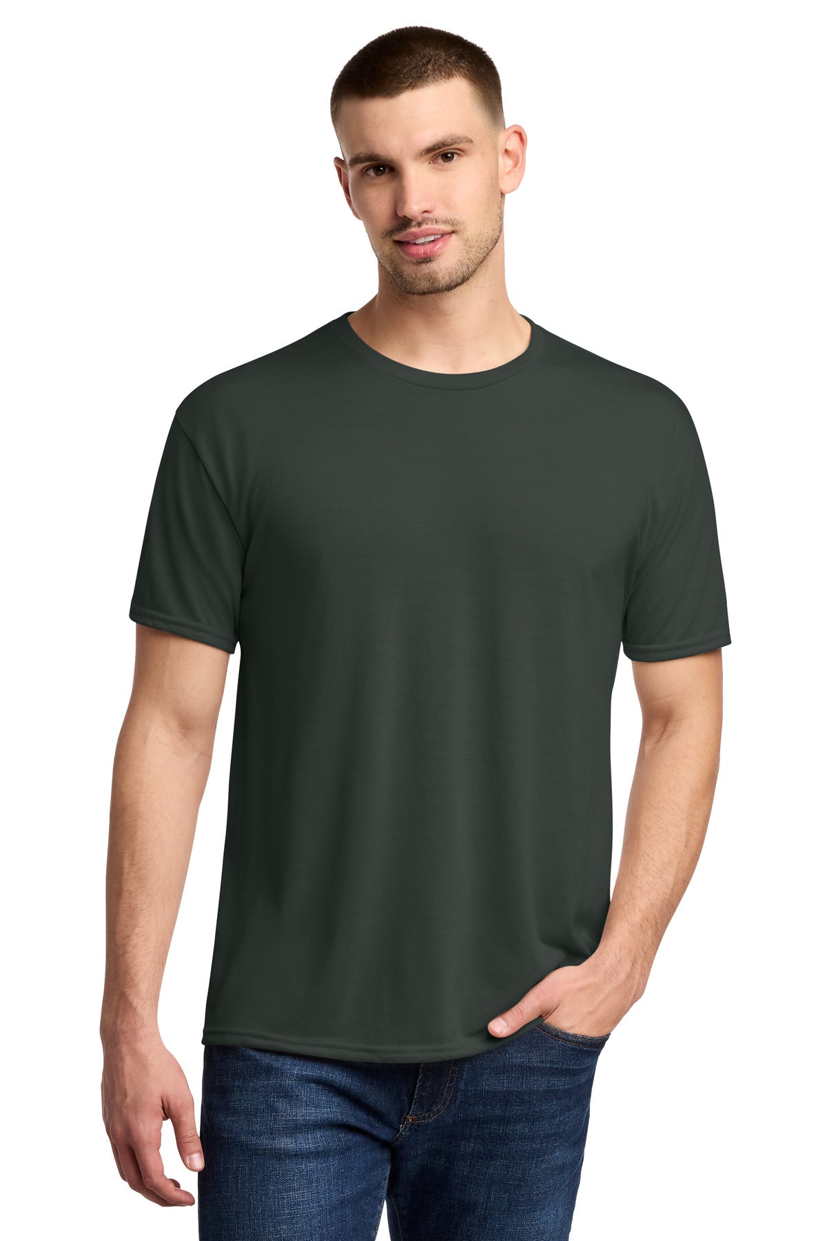 Custom Embroidery or DTF Print - Jerzees ®  Dri-Power ®  100% Polyester T-Shirt. 21M