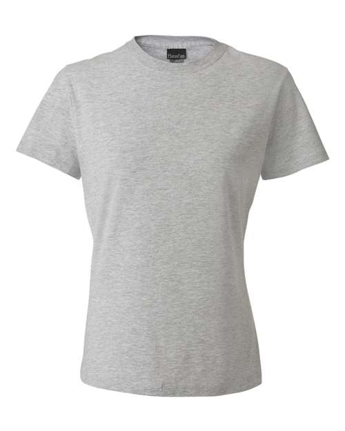 Custom Embroidered - Hanes - Women's Perfect-T T-Shirt - Light Steel - SL04