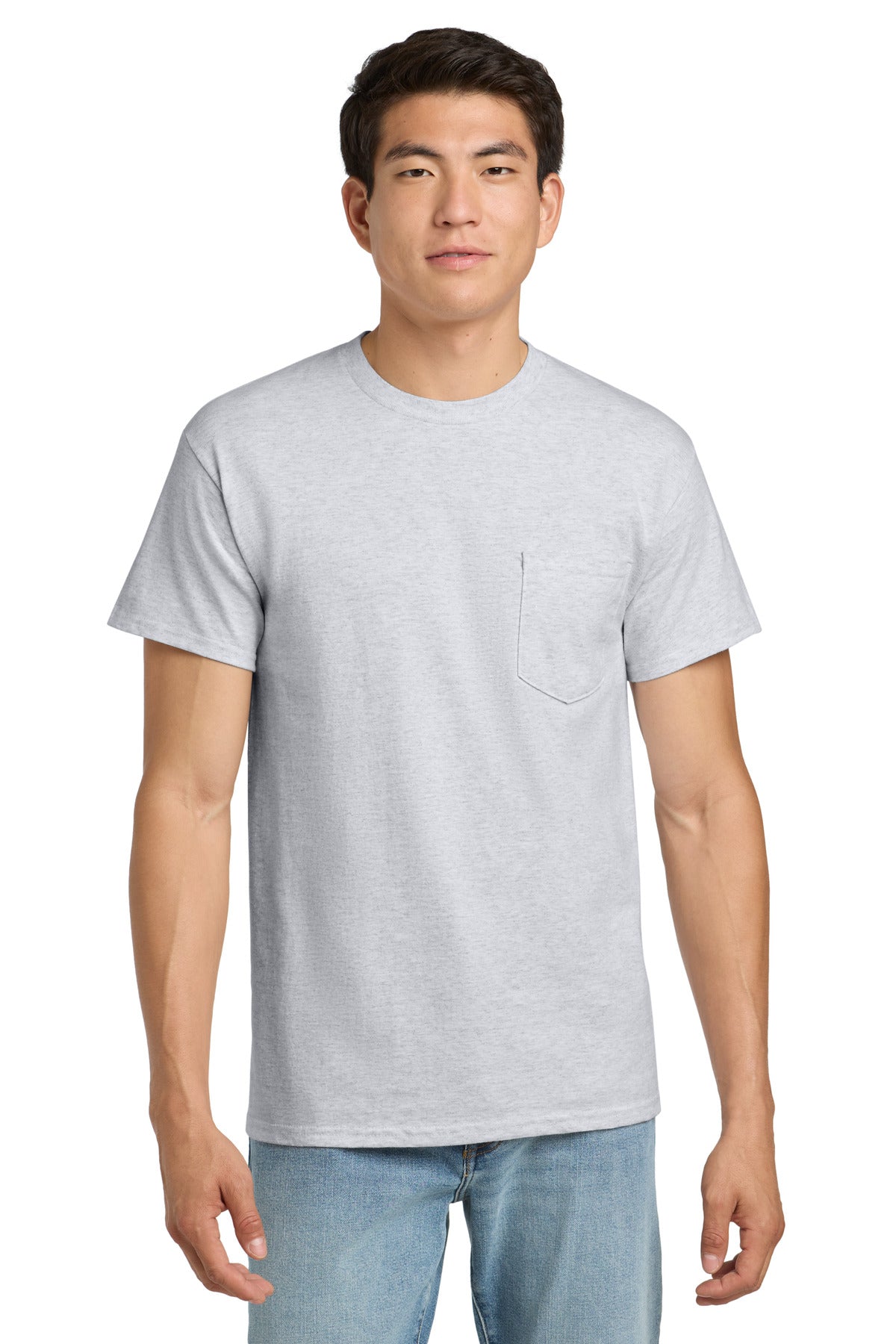 Custom Embroidered or DTF Printed - Gildan ®  - Ultra Cotton ®  100% US Cotton T-Shirt with Pocket.  2300