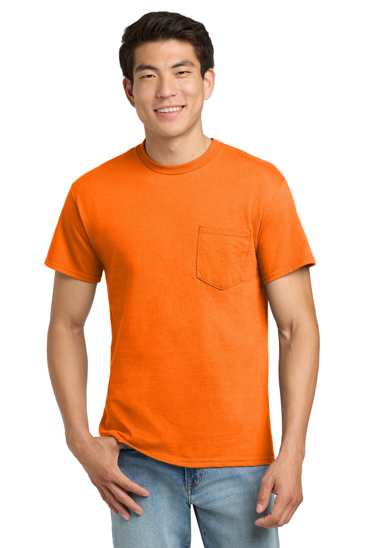 Custom Embroidered or DTF Printed - Gildan ®  - Ultra Cotton ®  100% US Cotton T-Shirt with Pocket.  2300
