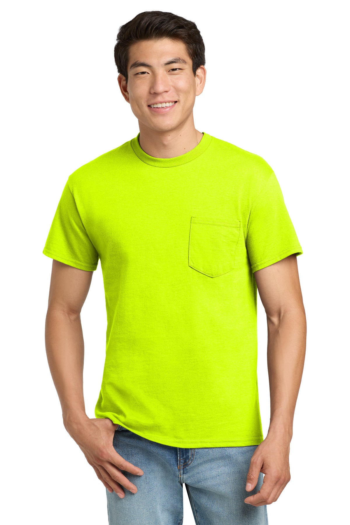 Custom Embroidered or DTF Printed - Gildan ®  - Ultra Cotton ®  100% US Cotton T-Shirt with Pocket.  2300