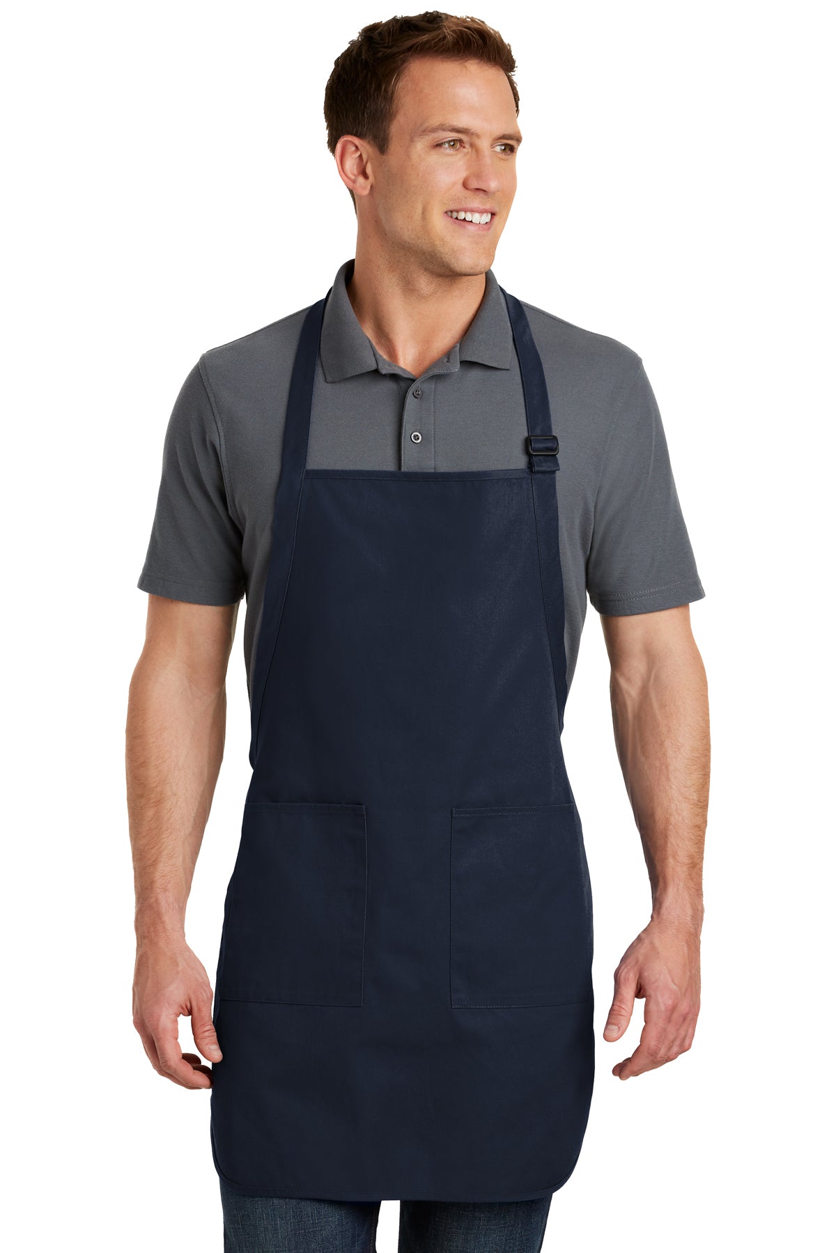 Custom Embroidered Full-Length Apron with Pockets - Personalized Apron - Gift