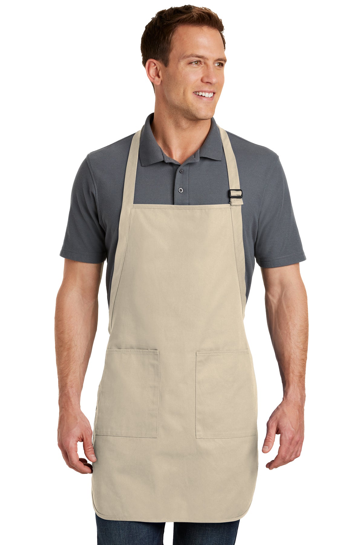 Custom Embroidered Full-Length Apron with Pockets - Personalized Apron - Gift