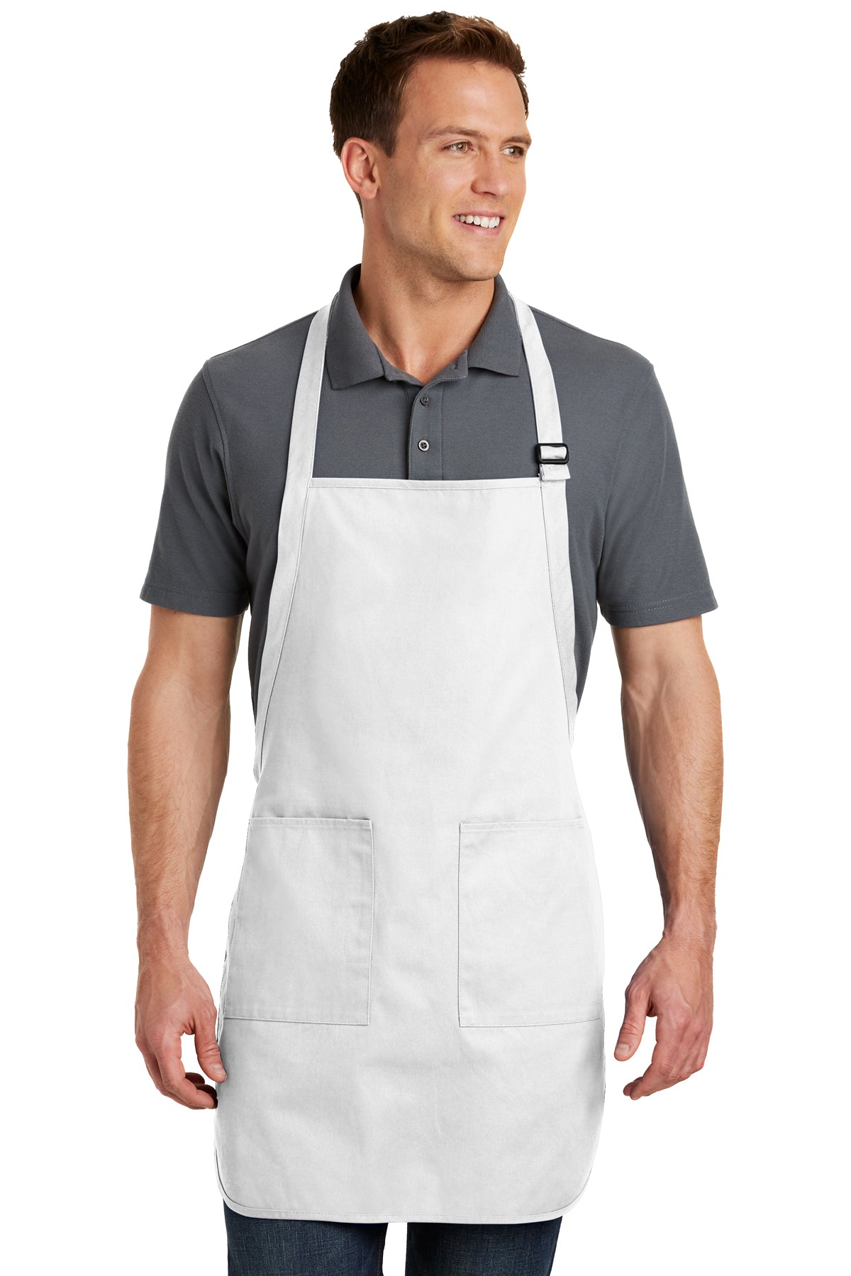 Custom Embroidered Full-Length Apron with Pockets - Personalized Apron - Gift