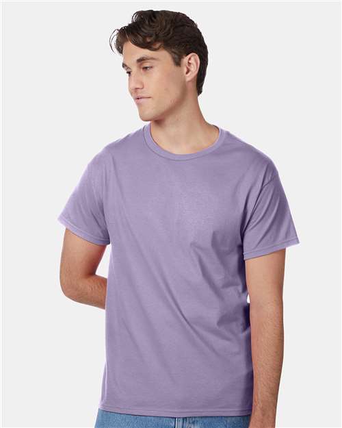 Custom Embroidered - Hanes - Authentic T-Shirt - Lavender - 5250