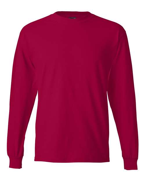 Custom Embroidered - Hanes - Beefy-T® Long Sleeve T-Shirt - 5186