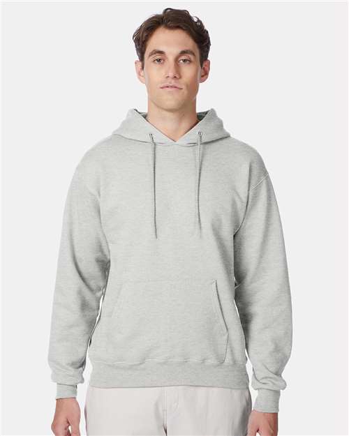 Custom Embroidered - Hanes - Ultimate Cotton® Hooded Sweatshirt - Ash - F170