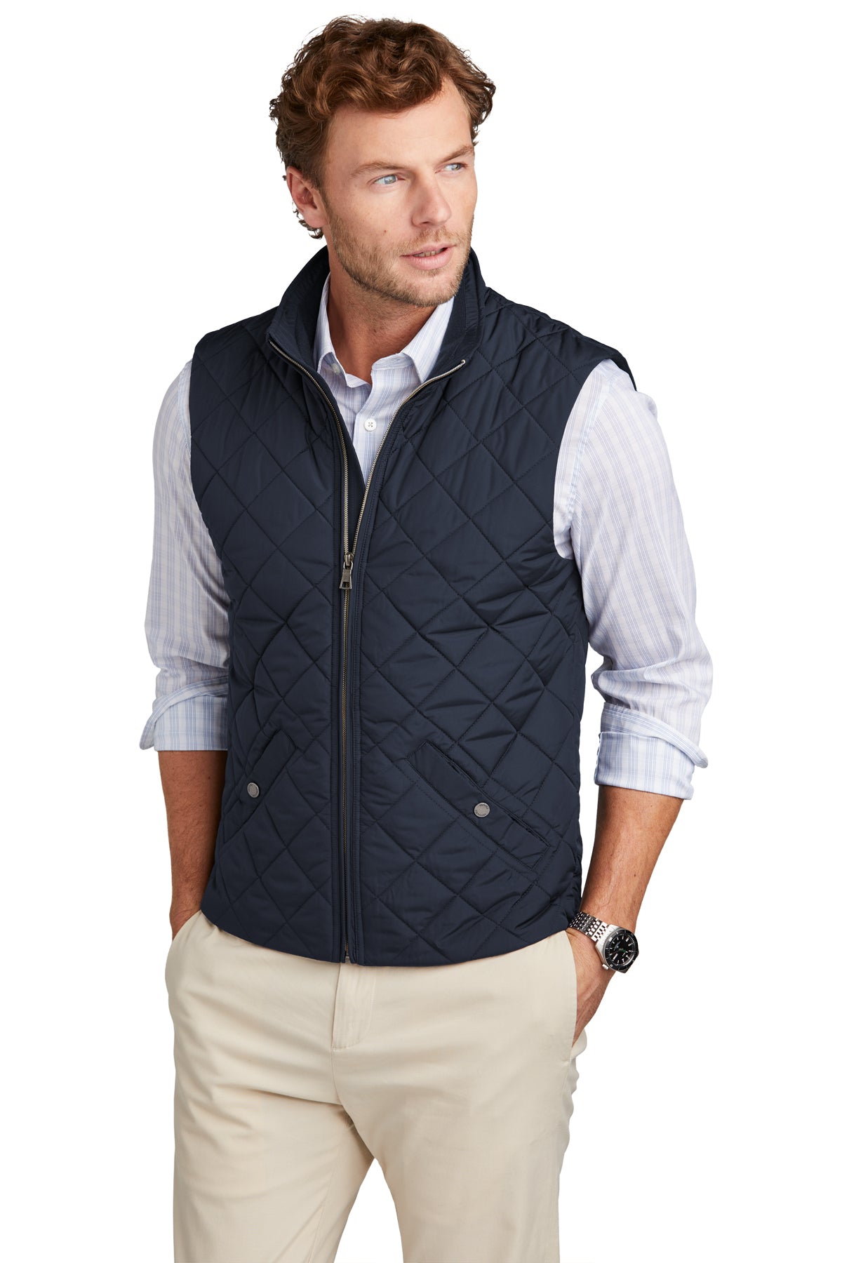 Custom Embroidered - Brooks Brothers® Quilted Vest BB18602