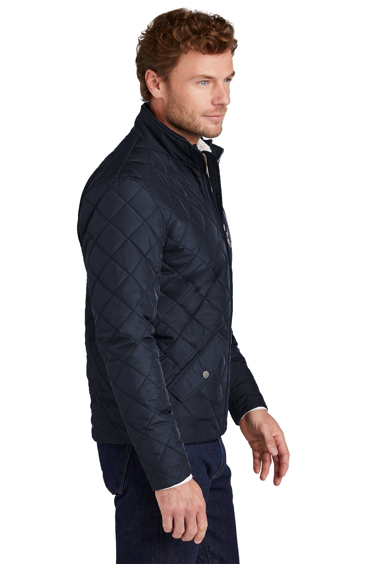 Neighborhood embroidered-design quilted jacket - Blue