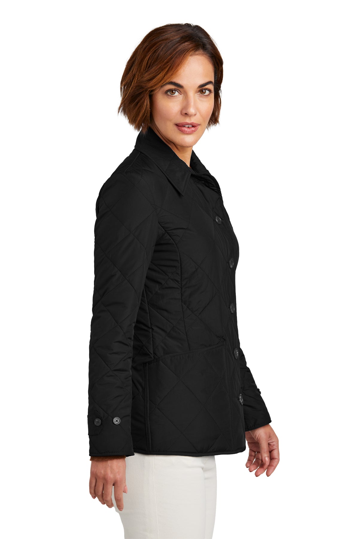 Custom Embroidered - Brooks Brothers® Women's Quilted Jacket BB18601