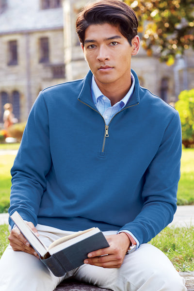 Custom Embroidered - Brooks Brothers® Double-Knit 1/4-Zip BB18206