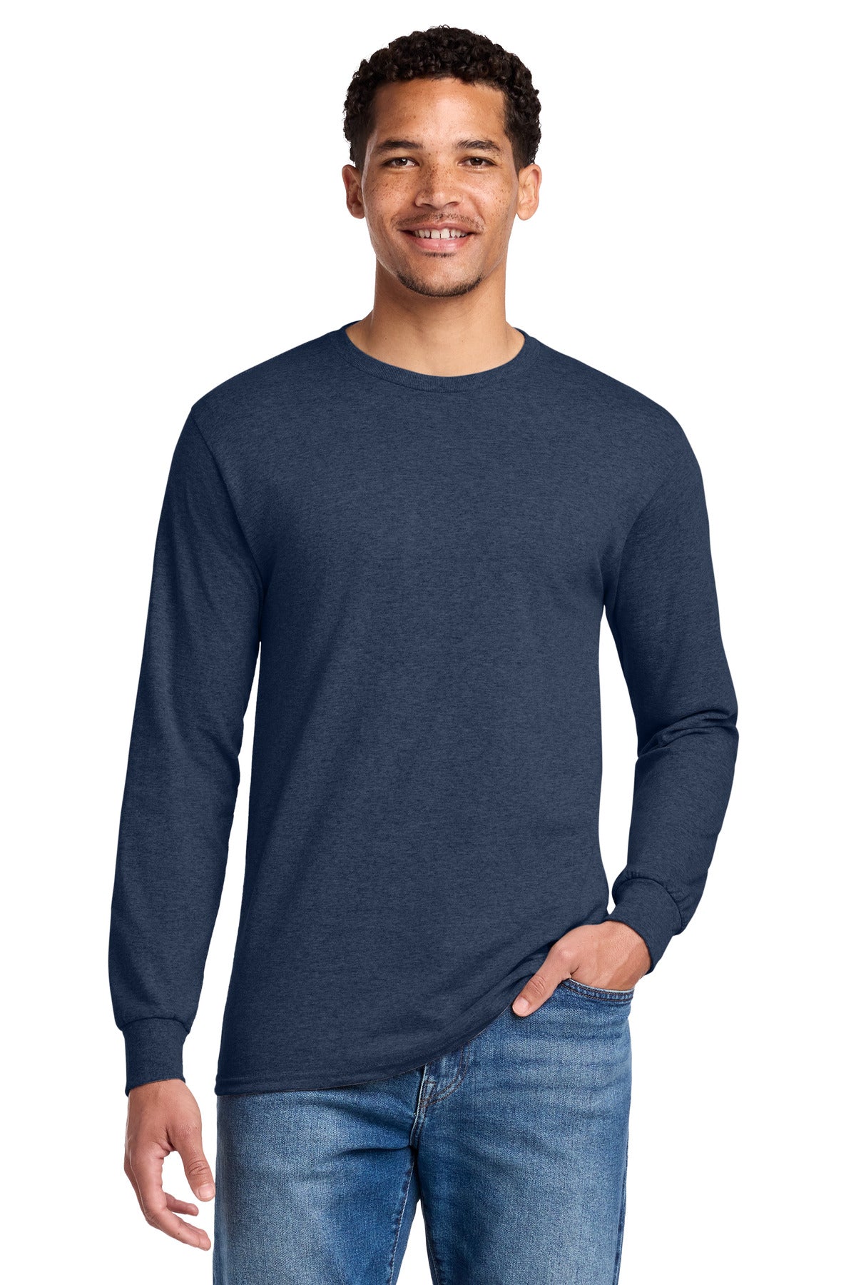 Custom Embroidery or DTF Print - Jerzees ®  - Dri-Power ®  50/50 Cotton/Poly Long Sleeve T-Shirt.  29LS