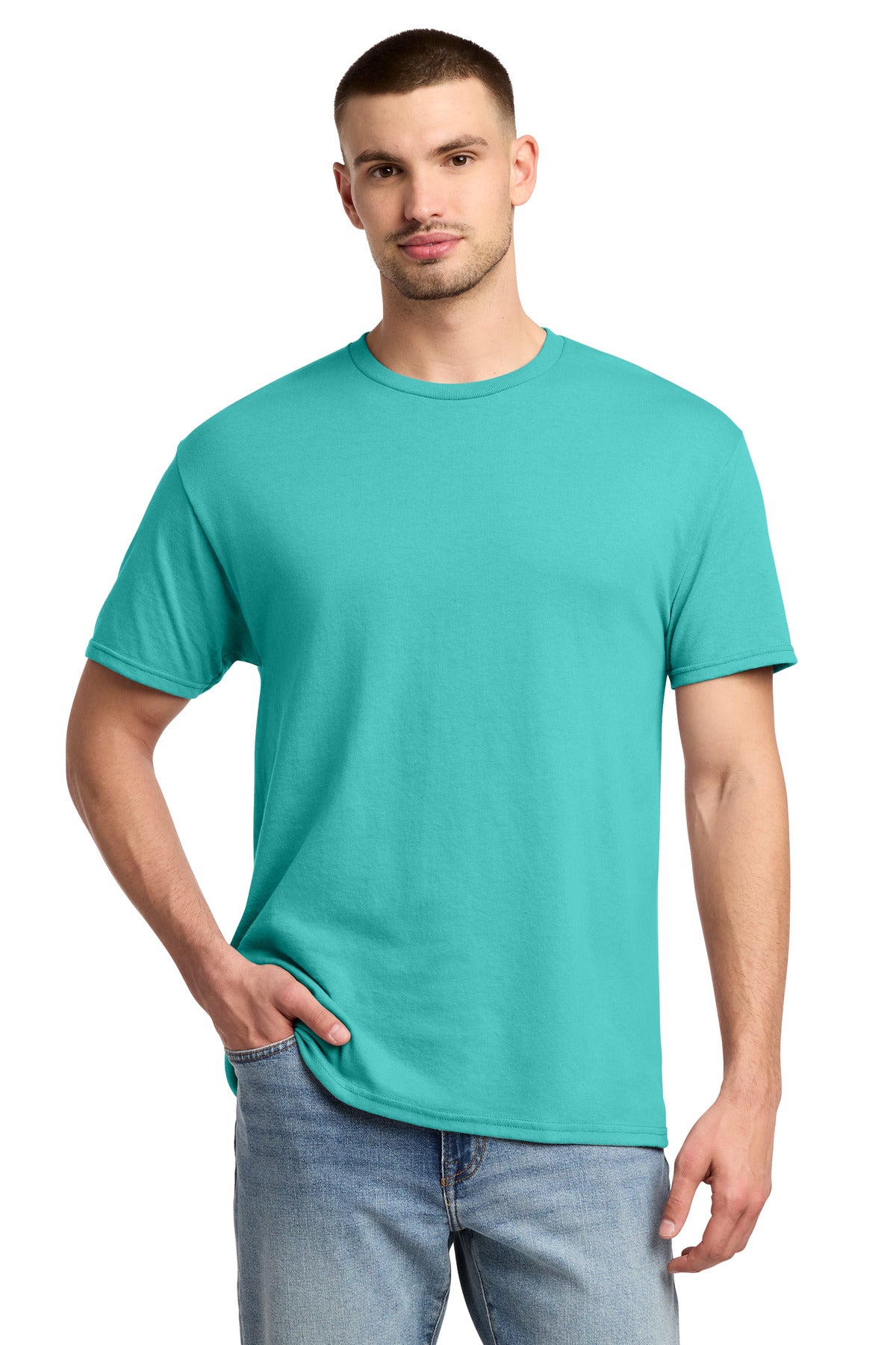 Custom Embroidery or DTF Print - Jerzees ®  -  Dri-Power ®  50/50 Cotton/Poly T-Shirt.  29M