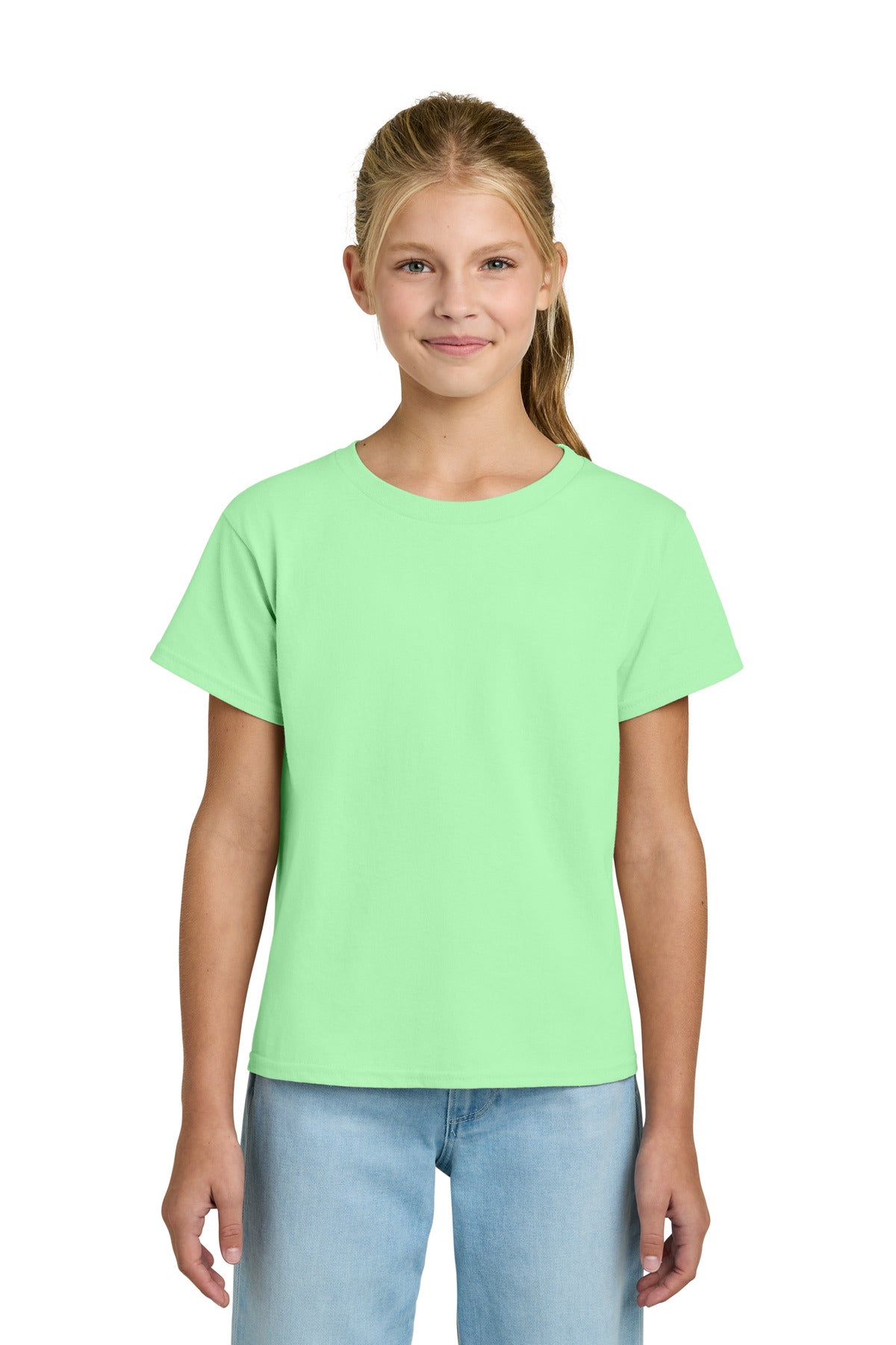 Custom Embroidered or DTF Printed - Gildan ®  Youth Light Cotton Tee 3000B