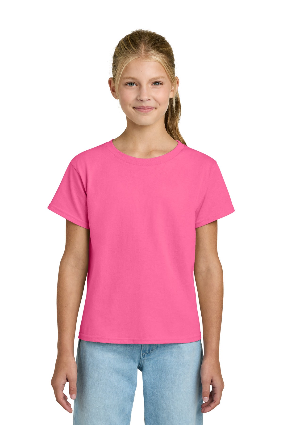 Custom Embroidered or DTF Printed - Gildan ®  Youth Light Cotton Tee 3000B