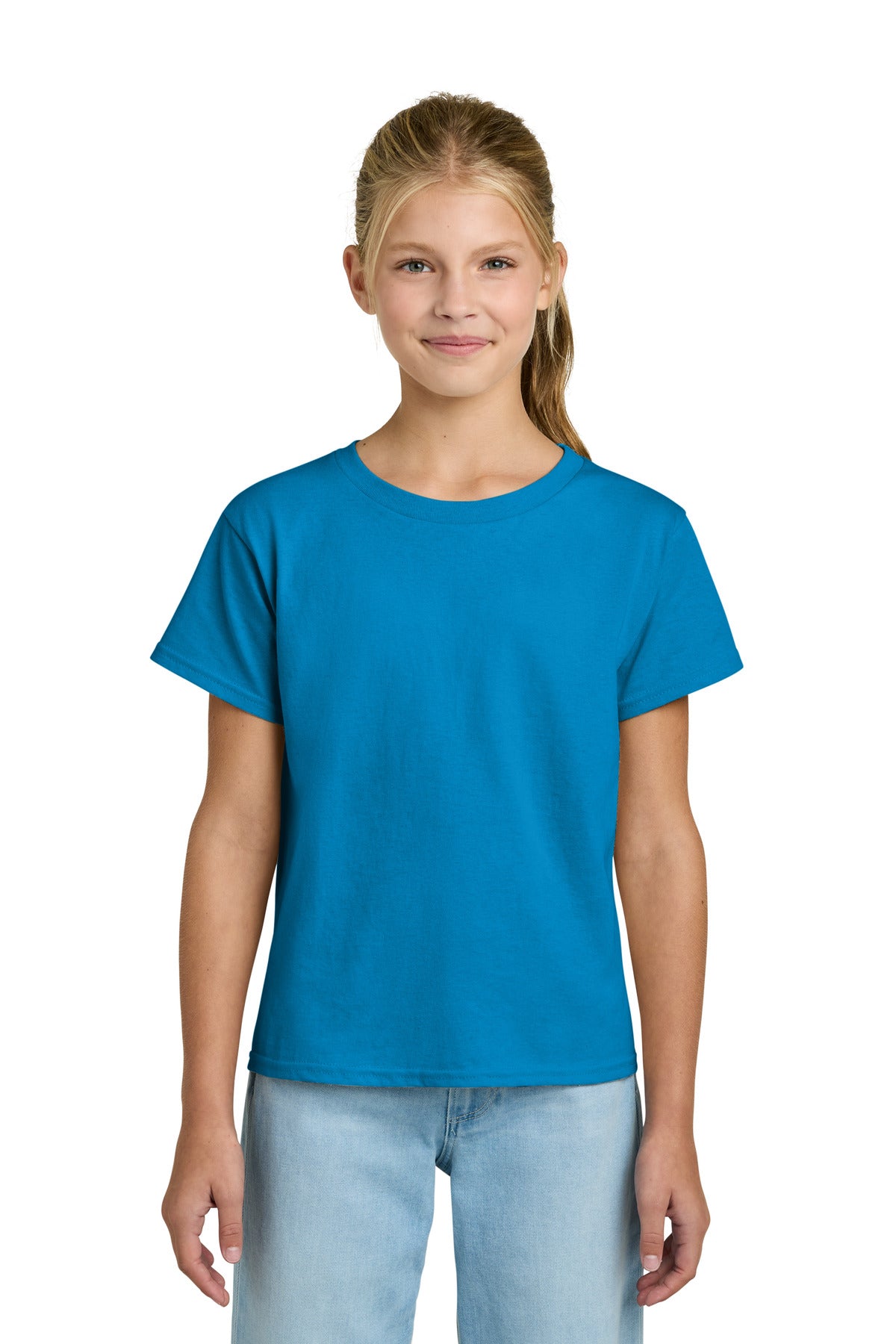 Custom Embroidered or DTF Printed - Gildan ®  Youth Light Cotton Tee 3000B