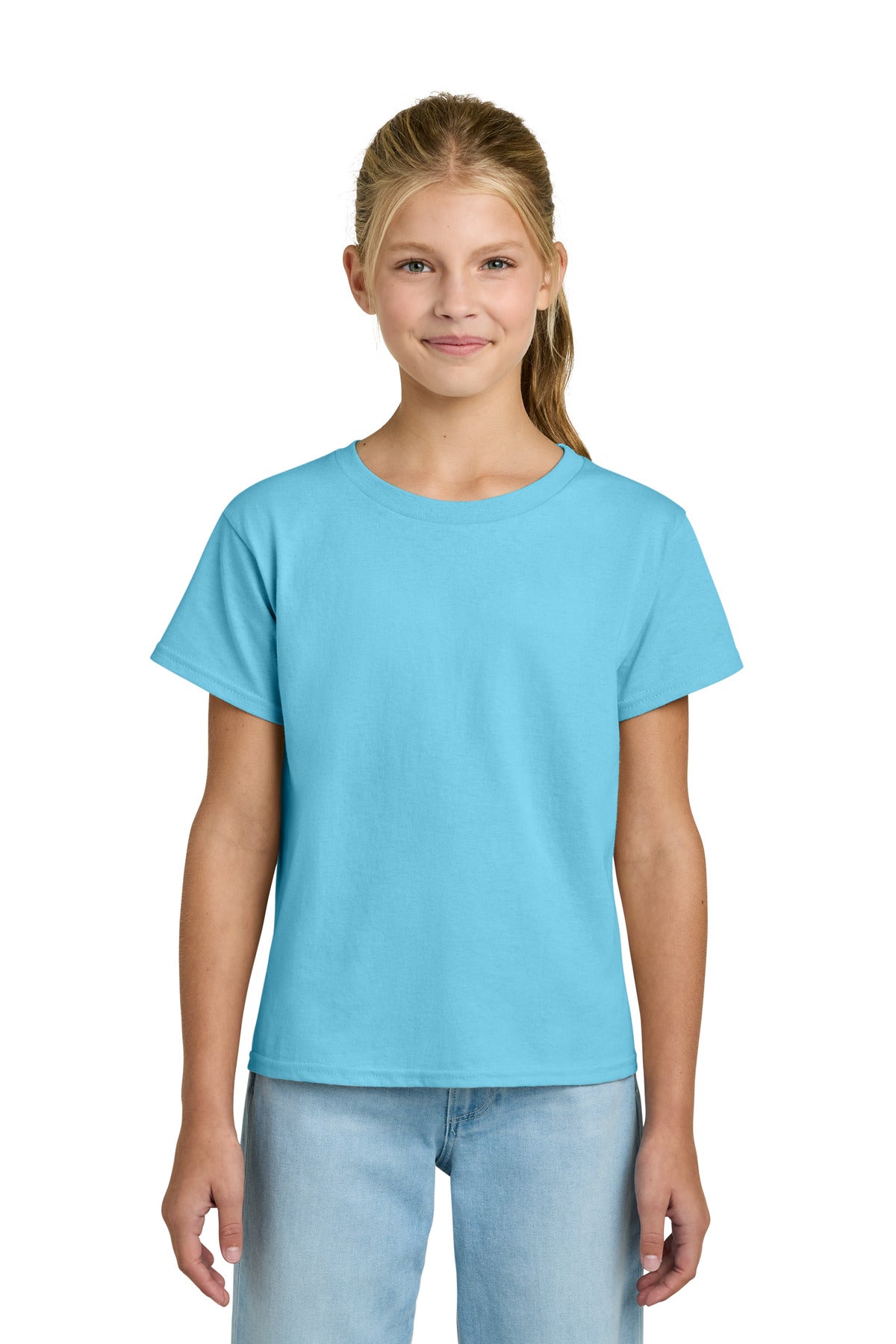 Custom Embroidered or DTF Printed - Gildan ®  Youth Light Cotton Tee 3000B