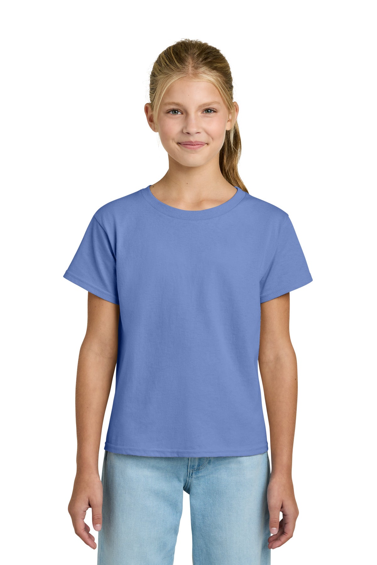 Custom Embroidered or DTF Printed - Gildan ®  Youth Light Cotton Tee 3000B