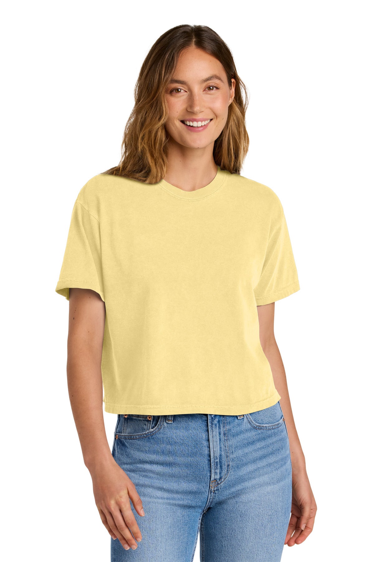 Custom Embroidery or DTF Print - Comfort Colors ®  Women's Heavyweight Boxy Tee 3023CL