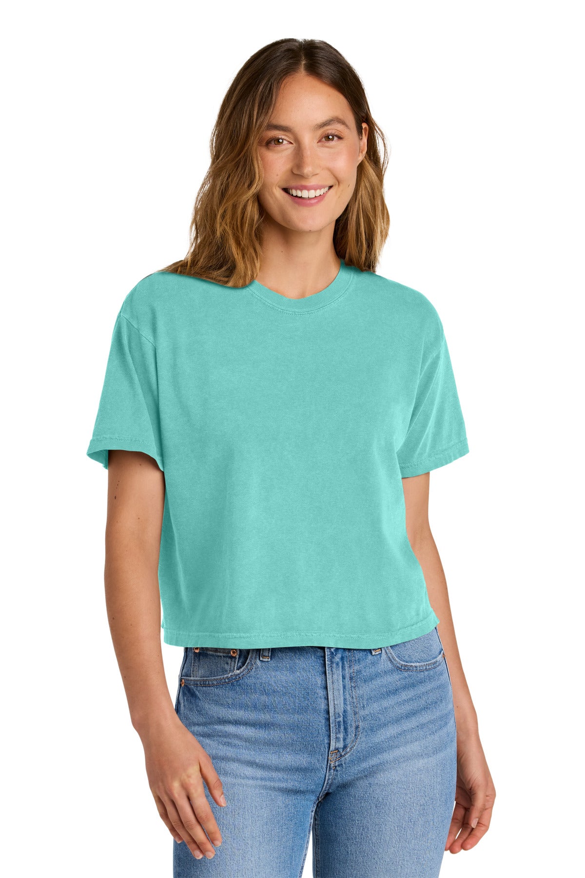 Custom Embroidery or DTF Print - Comfort Colors ®  Women's Heavyweight Boxy Tee 3023CL