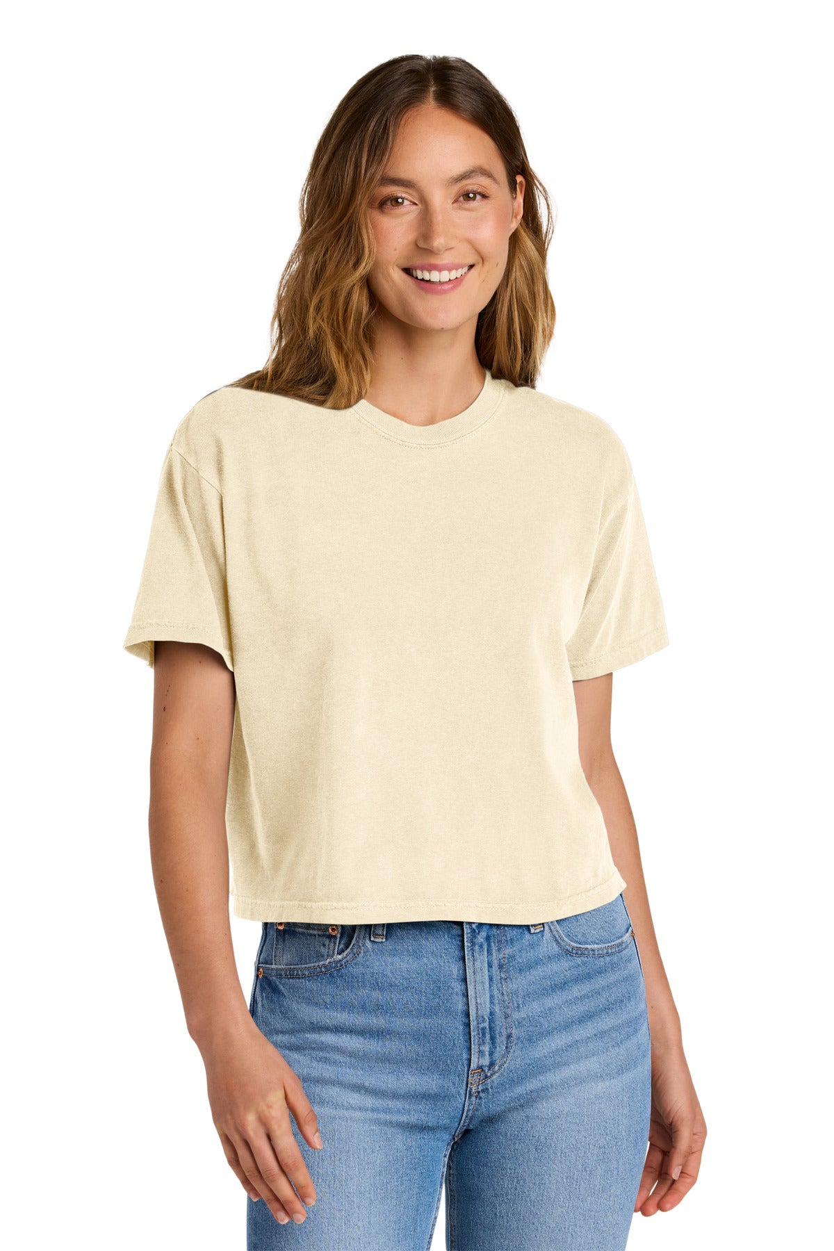 Custom Embroidery or DTF Print - Comfort Colors ®  Women's Heavyweight Boxy Tee 3023CL