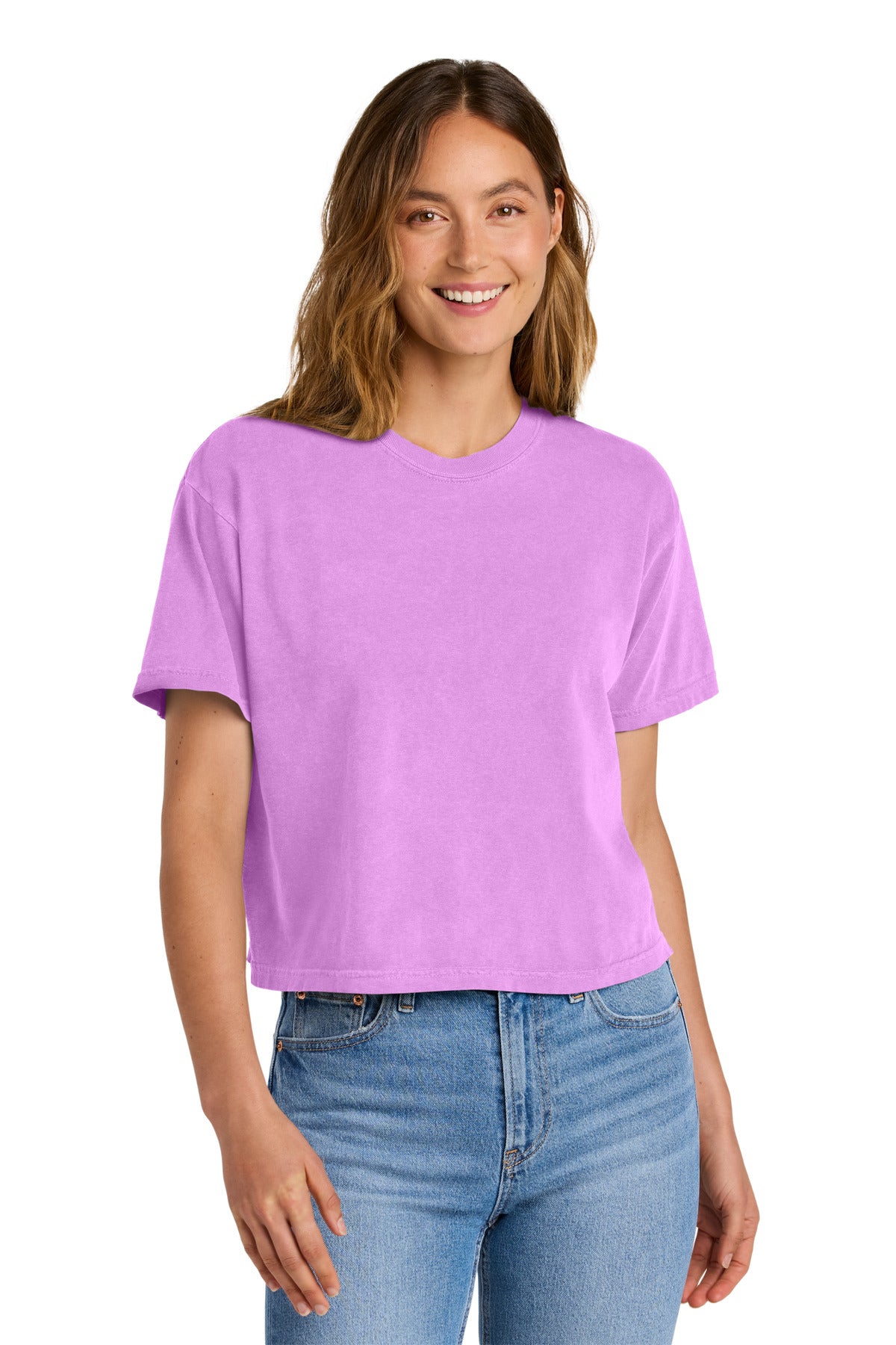 Custom Embroidery or DTF Print - Comfort Colors ®  Women's Heavyweight Boxy Tee 3023CL