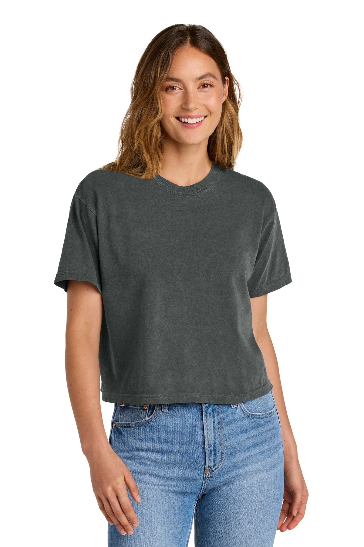 Custom Embroidery or DTF Print - Comfort Colors ®  Women's Heavyweight Boxy Tee 3023CL