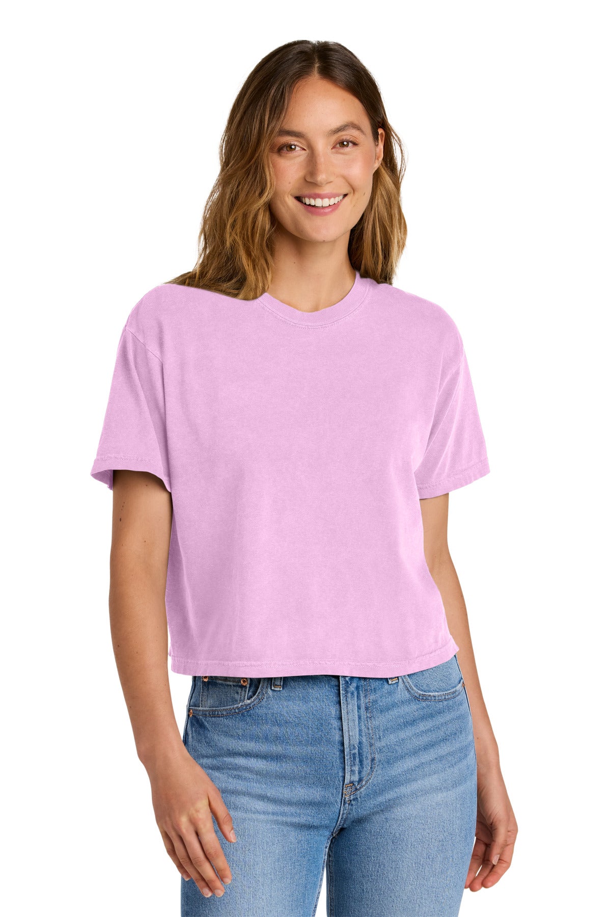 Custom Embroidery or DTF Print - Comfort Colors ®  Women's Heavyweight Boxy Tee 3023CL