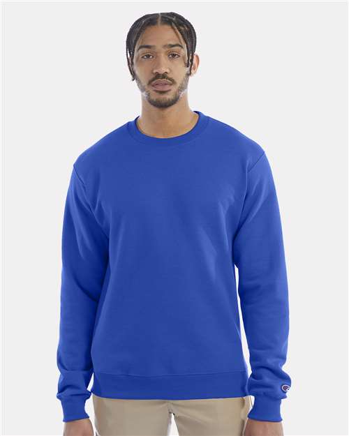 Custom Embroidered - Champion - Powerblend® Crewneck Sweatshirt - Royal Blue - S600