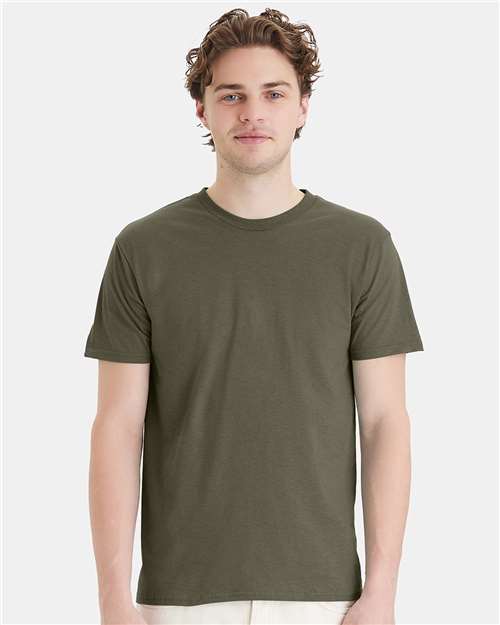 Custom Embroidered - Hanes - Perfect-T T-Shirt - Fatigue Green - 4980