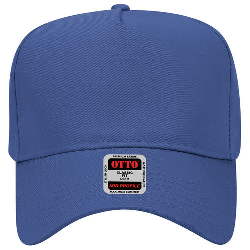 Custom Embroidered - 5 Panel Mid Profile Baseball Cap