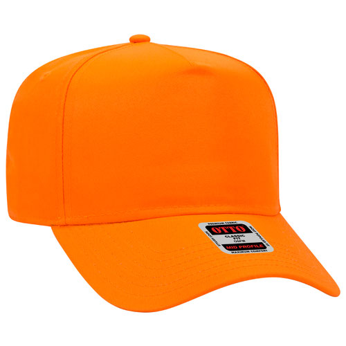 Custom Embroidered - 5 Panel Mid Profile Baseball Cap