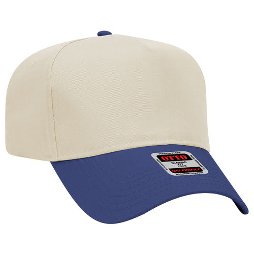 Custom Embroidered - 5 Panel Mid Profile Baseball Cap