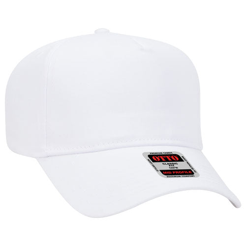 Custom Embroidered - 5 Panel Mid Profile Baseball Cap