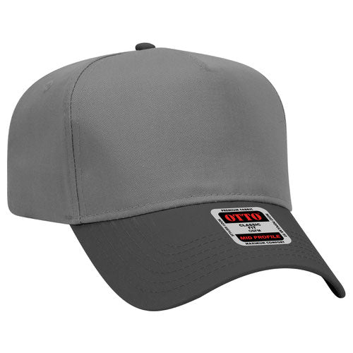 Custom Embroidered - 5 Panel Mid Profile Baseball Cap