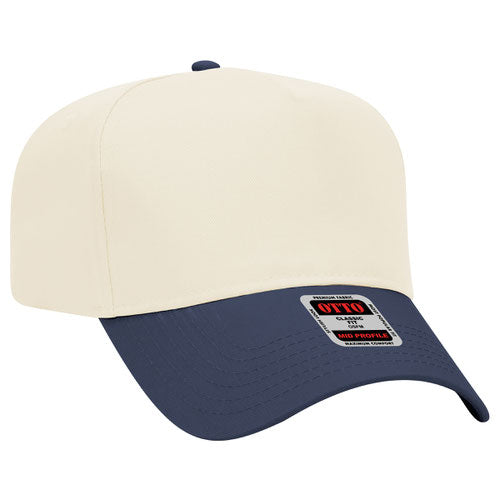 Custom Embroidered - 5 Panel Mid Profile Baseball Cap