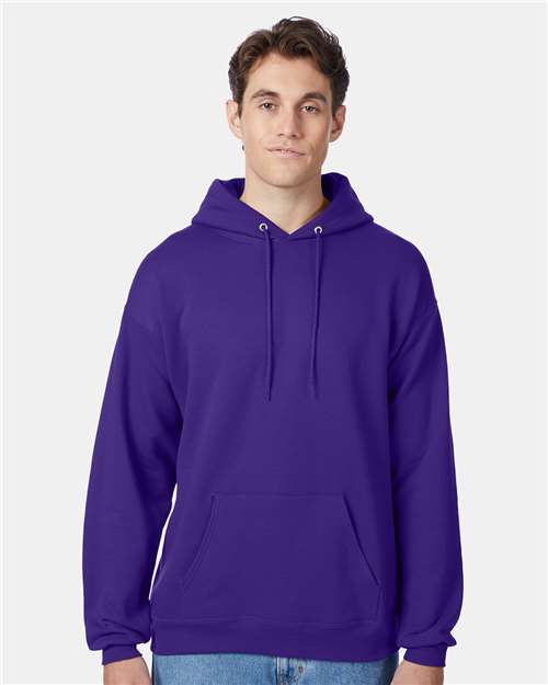 Custom Embroidered - Hanes - Ecosmart® Hooded Sweatshirt - Purple - P170