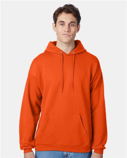 Custom Embroidered - Hanes - Ecosmart® Hooded Sweatshirt - Orange - P170