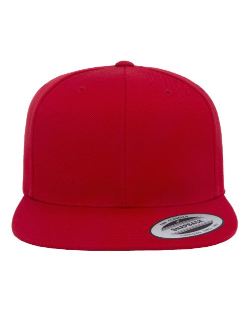 Custom Embroidered - YP Classics - Premium Flat Bill Snapback Cap - 6089M