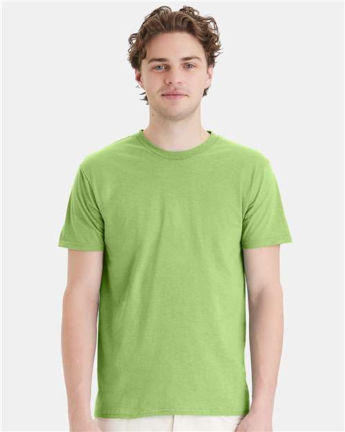 Custom Embroidered - Hanes - Perfect-T T-Shirt - Lime - 4980