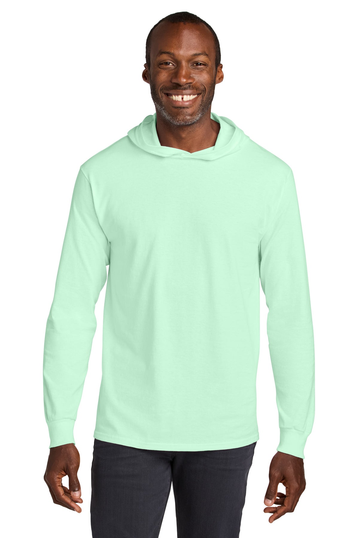 Custom Embroidery or DTF Print - Jerzees Classics ™  Unisex Cotton Long Sleeve Hooded T-Shirt 363LH