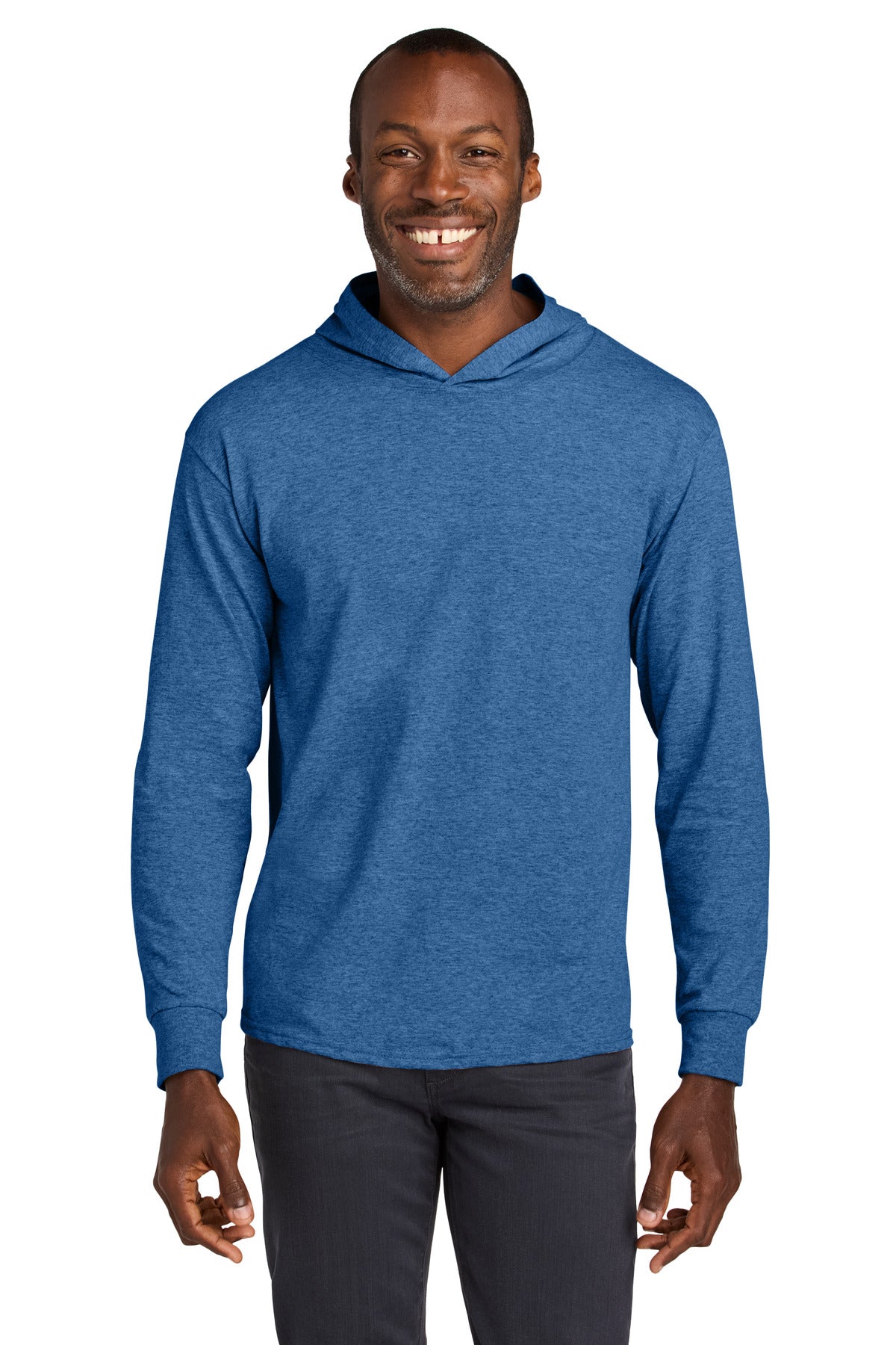 Custom Embroidery or DTF Print - Jerzees Classics ™  Unisex Cotton Long Sleeve Hooded T-Shirt 363LH