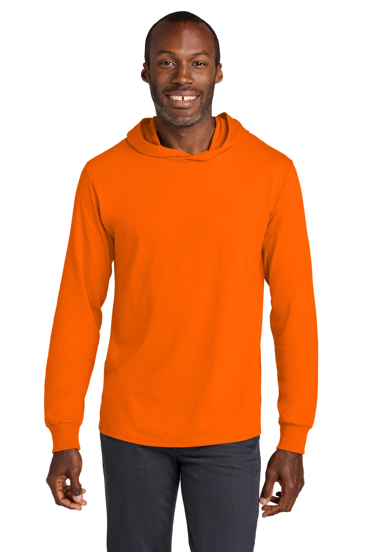 Custom Embroidery or DTF Print - Jerzees Classics ™  Unisex Cotton Long Sleeve Hooded T-Shirt 363LH
